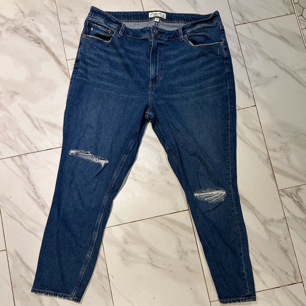 Abercrombie The Skinny High Rise Curve Love Jeans